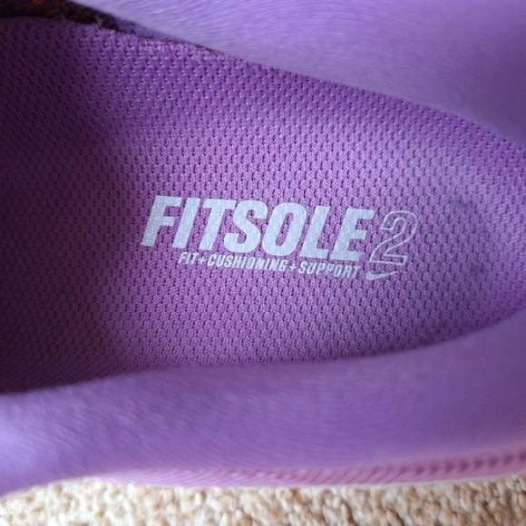 Nike Flyknit Max Atomic Purple Orange Mango Lace Up Sneakers Womens size 6 - Picture 8 of 10